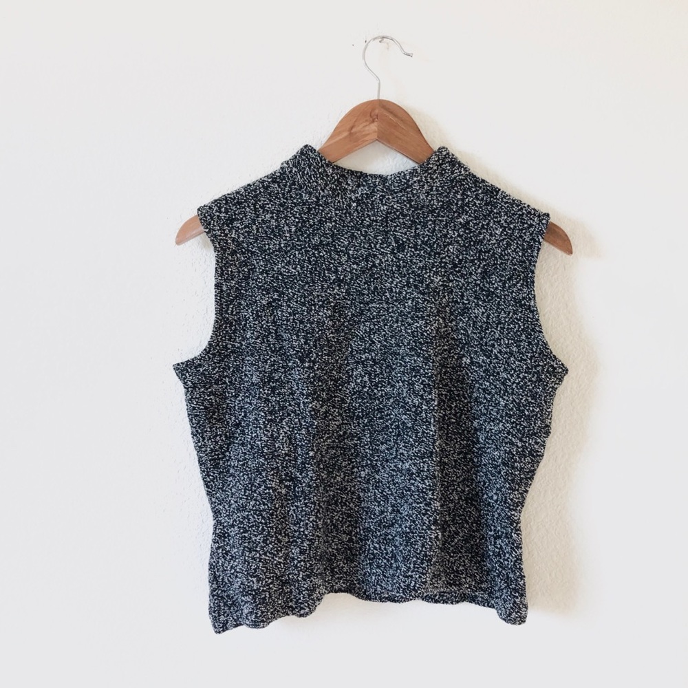 SJK St. John Tweed Sleeveless Blouse
